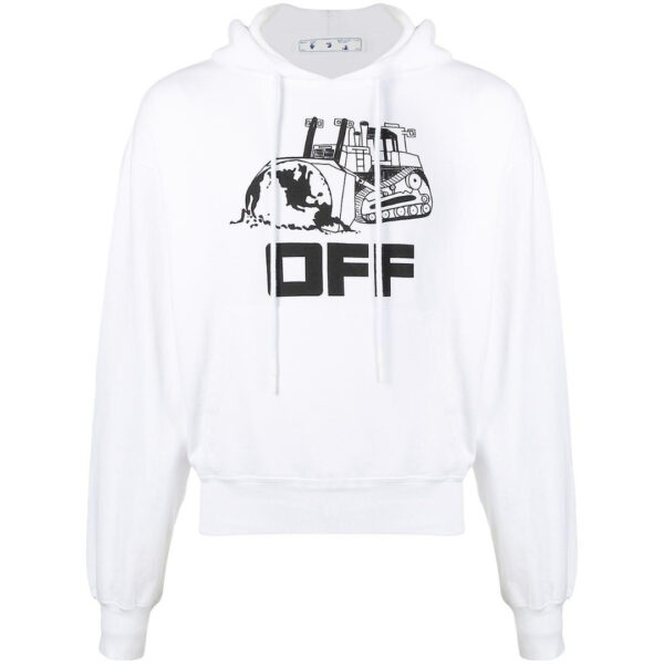 Off-White Mens Off White Caterpillar Hoodie Cotton - Size Small