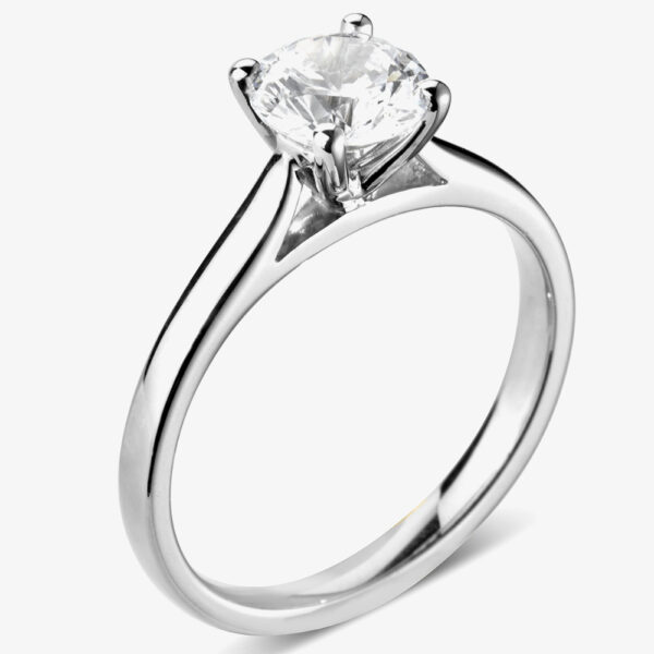 Signature Collection Platinum GIA Certificated Four Claw Diamond Solitaire Ring RI-2016(0.40CT PLUS)-D/SI1/0.43ct