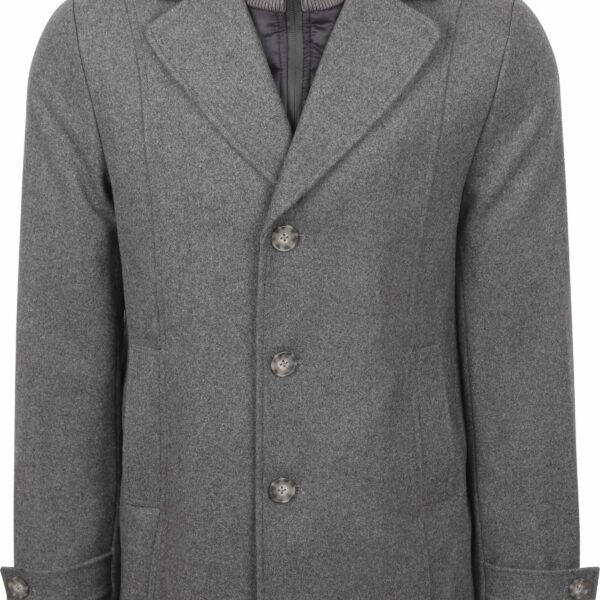 Steppin' Out Caban Coat Wool Grey size 54