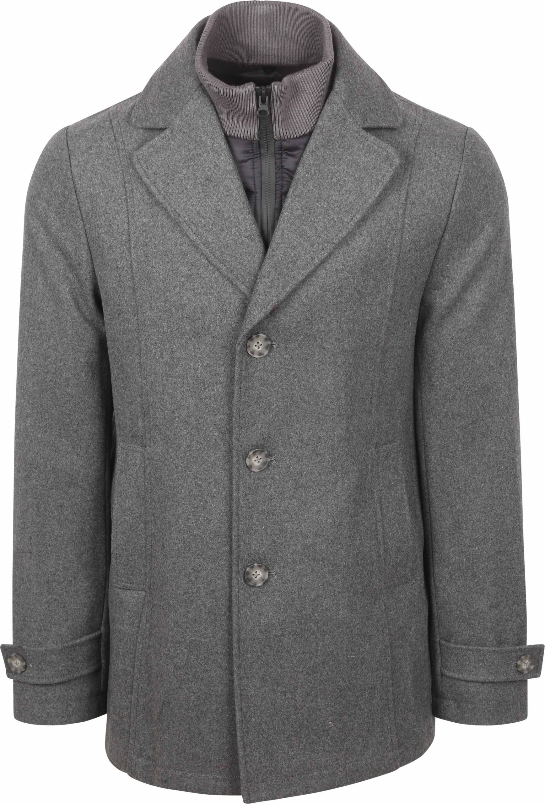 Steppin' Out Caban Coat Wool Grey size 54