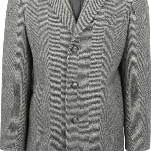 Suitable Coat Wool Pepita Pepper Grey size 46