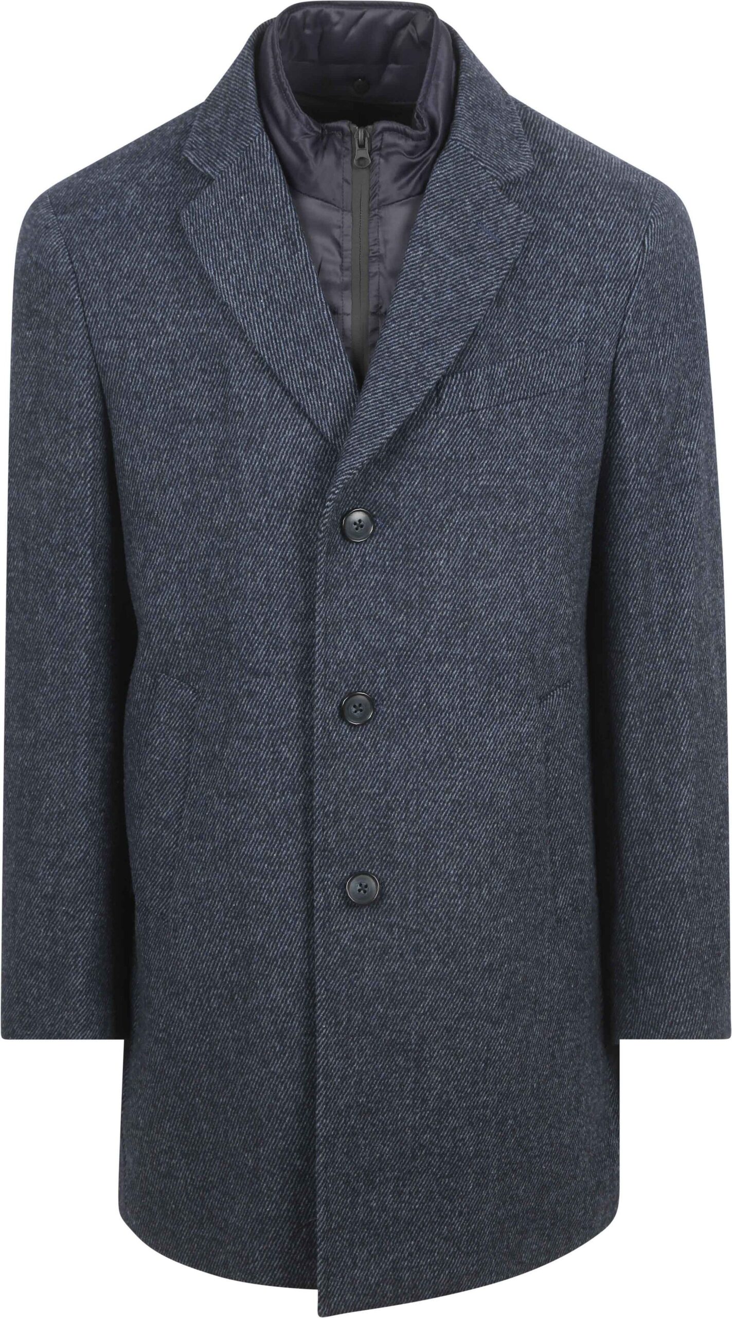 Suitable Coat Wool Twill Dark Blue Dark Blue size 46