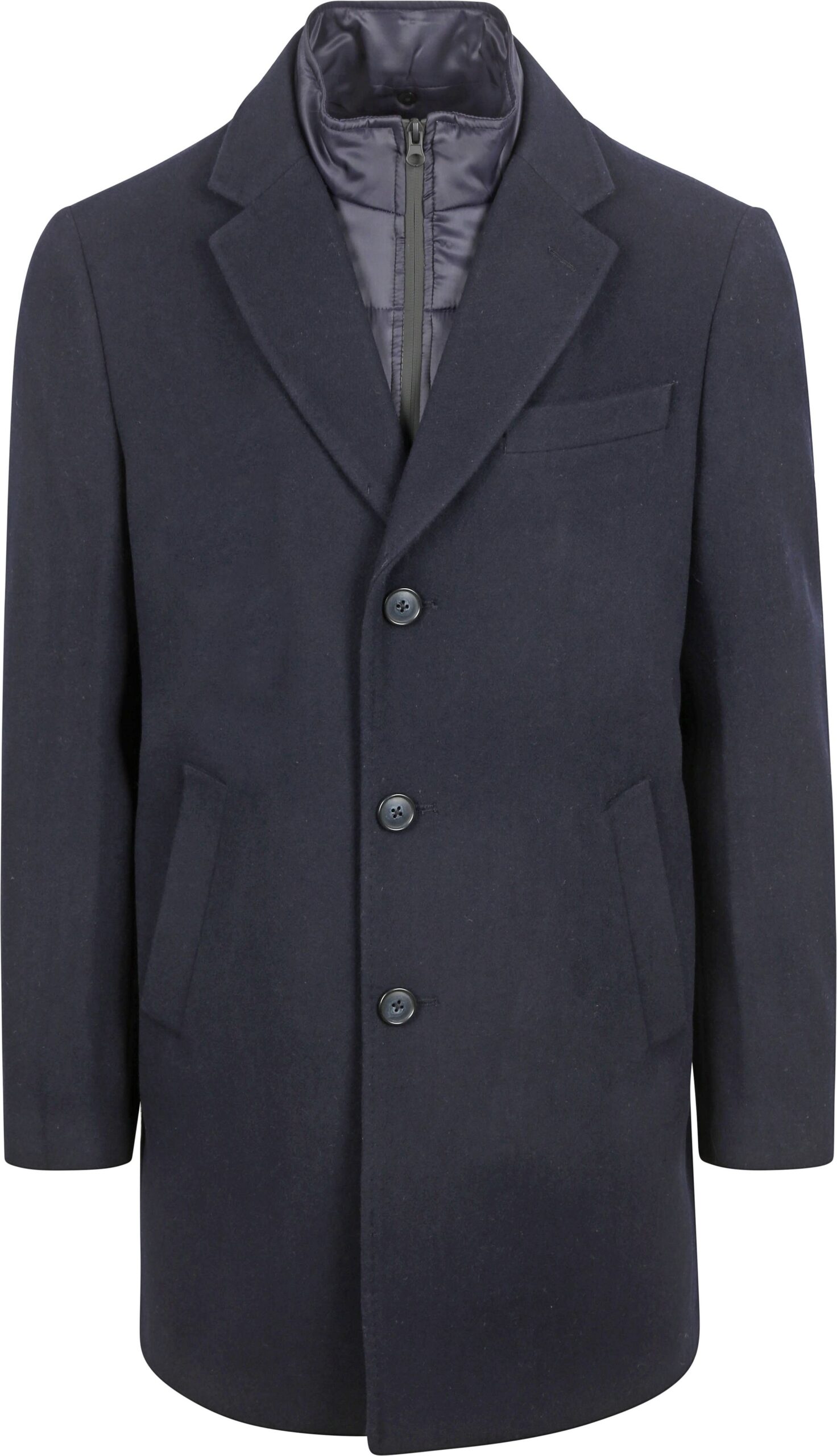 Suitable Coat Wool Twill Navy Blue Dark Blue size 50