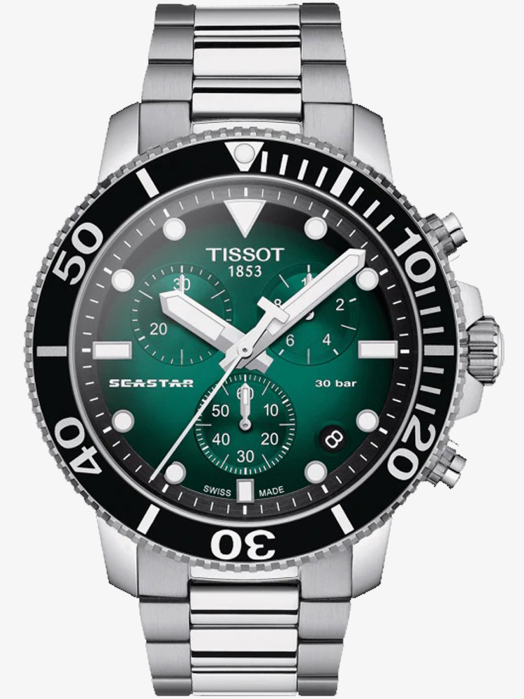 Tissot Mens Seastar 1000 Chronograph Bracelet Watch T120.417.11.091.01