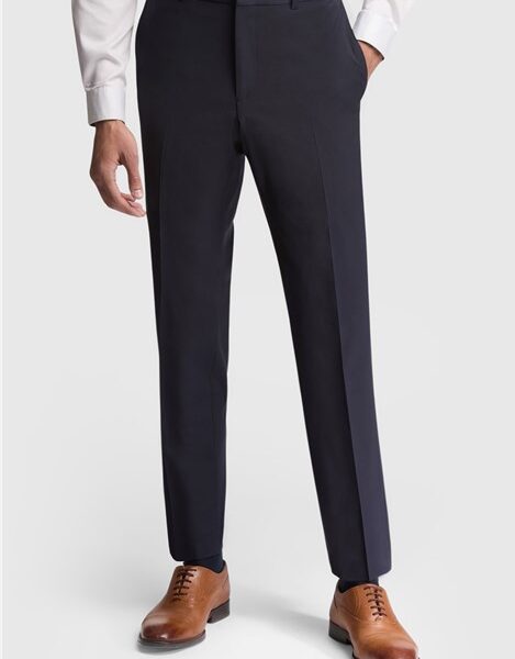 Ted Baker Slim Fit Navy Blue Panama Men's Suit Trousers