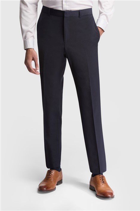 Ted Baker Slim Fit Navy Blue Panama Men's Suit Trousers