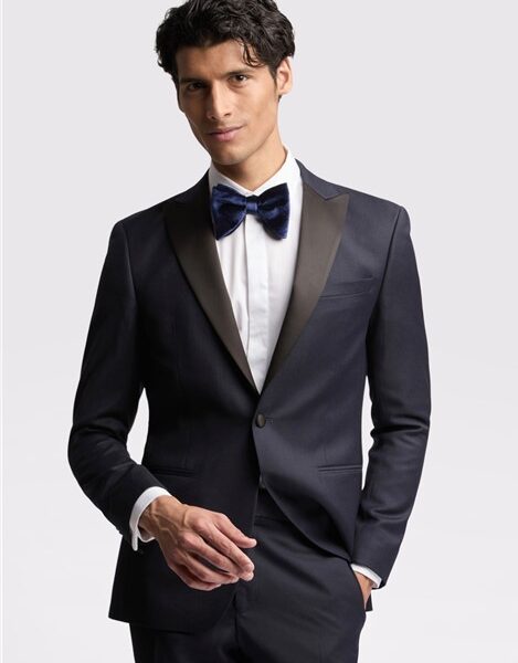 Ted Baker Slim Fit Navy Blue Tuxedo Men's Suit Jacket